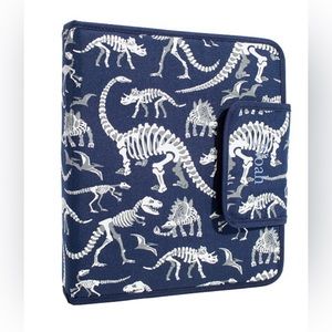 Navy Dino Bones Glow-in-the-Dark School Communications folder. Future VET